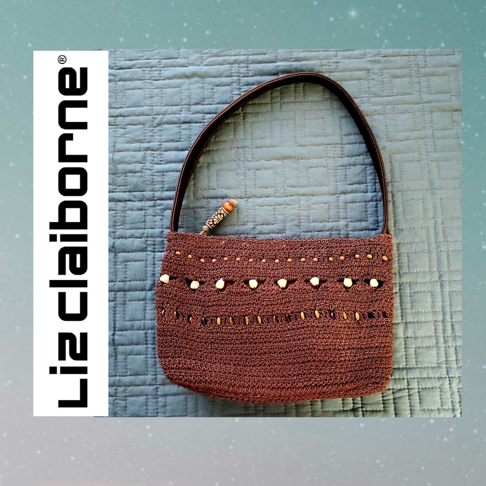Vintage Hobo Bag Crocheted Beaded Boho